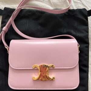 Celine teen triomphe pastel pink